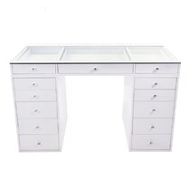 Dressing table with drawers no outlet mirror